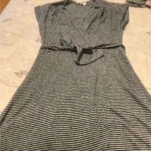 Stripped dress so soft large worn once
